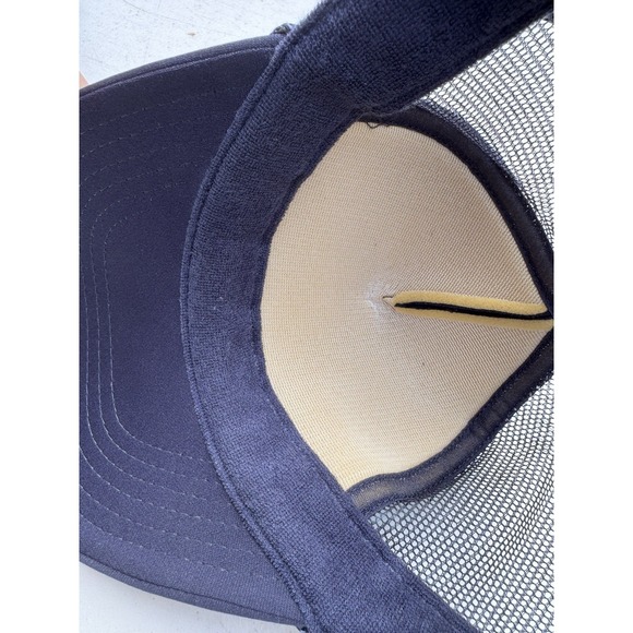 Otto Trucker Hat Port Baby Dark Blue & Yellow Snapback Cool - Picture 11 of 12